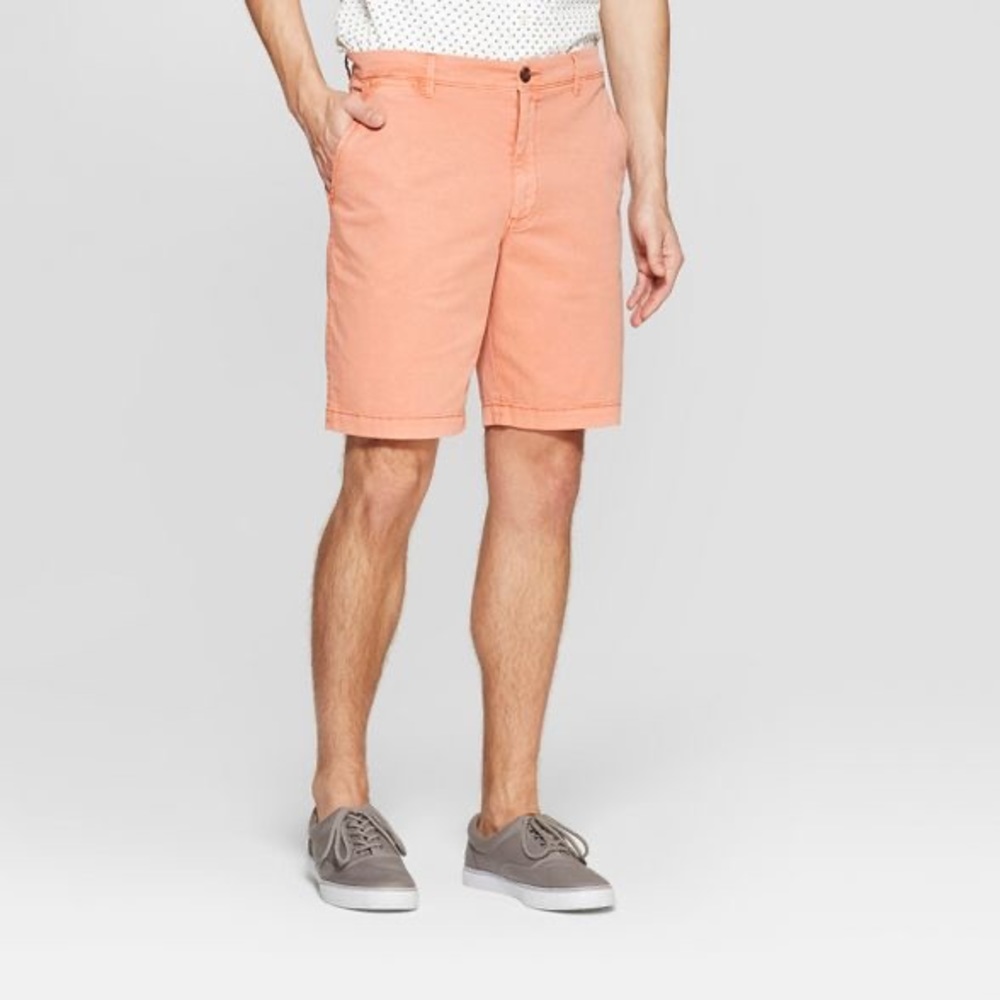 Goodfellow & Co Pigment Chino Shorts Bengal Ginger - Picture 2 of 5